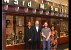 From left are Nathaniel Baker, Edward Smith, Blaise Davis and Shawnee Community College president Peggy Bradford. Shawnee Community College photo.