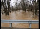 A view of Clear Creek from a bridge on Morgan School Road.
